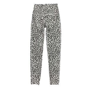 Aerie Women’s Offline Goals High-Rise 7/8 Leopard Leggings M Medium Gray Black